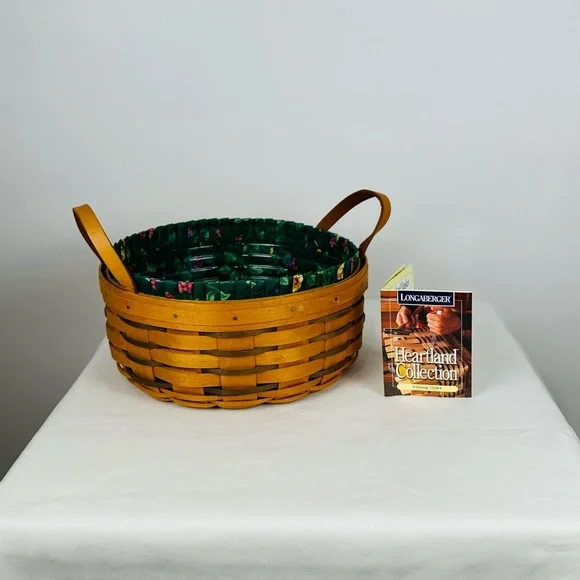 1997 Longaberger Darning Basket #15598, Heritage Collection, w/ Liner/Protector - Picture 13 of 16